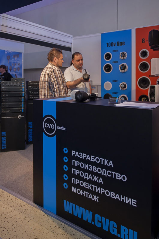 Компания CVGaudio на выставке Prolight & Sound NAMM Russia 2013