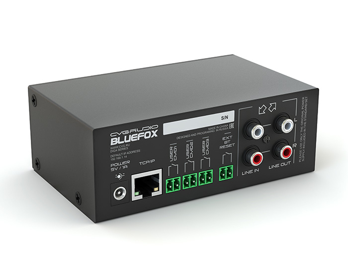 CVGAUDIO BLUEFOX - универсальное профессиональное решение для организации качественной беспроводной передачи аудио сигнала по BLUETOOTH каналу