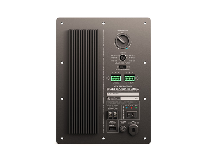 Встраиваемый усилитель для сабвуферов CVGAUDIO SUB ENGINE-250