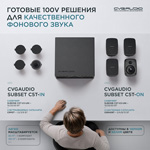 Комплектом дешевле! CVGAUDIO SUBSET C5T миниатюрное масштабируемое решение для качественного фонового звука в помещениях площадью 80 метров и больше